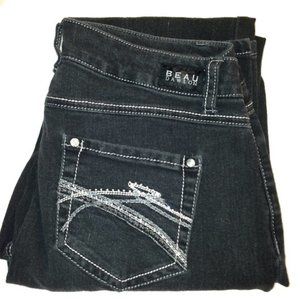 Beau Dawson Snazzy Decorated Black Dark Jeans | 6